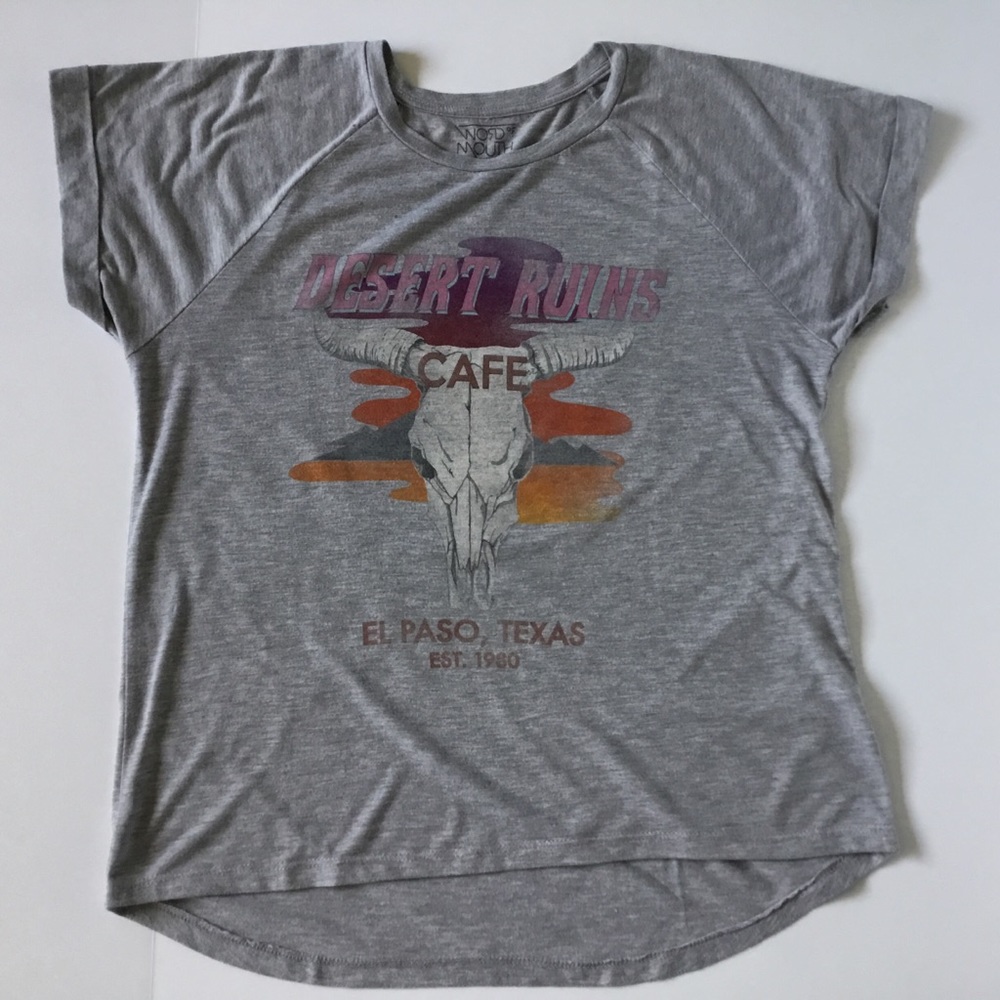 Word of Mouth Graphic Tee Cuff Sleeves